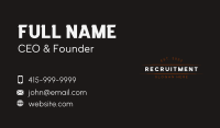 Simple Masculine Wordmark Business Card Image Preview