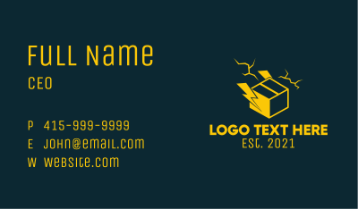 Lightning Express Delivery  Business Card