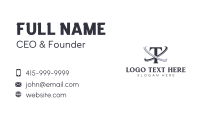 Simple Corporate Swoosh Letter T Business Card Image Preview