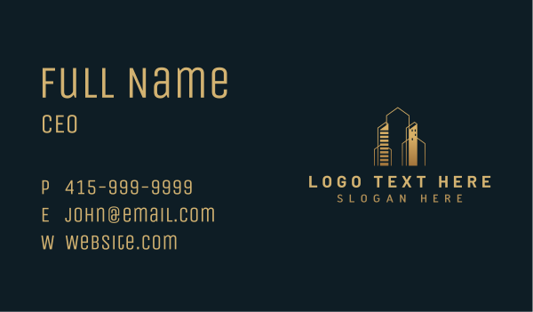 Metropolis Building Realty Business Card Design Image Preview