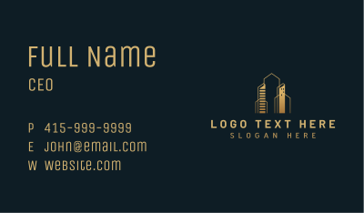 Metropolis Building Realty Business Card Image Preview