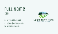 Nature Mountain Field Business Card Image Preview