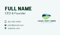 Nature Mountain Field Business Card Image Preview