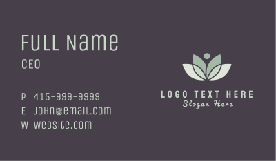 Natural Lotus Spa Business Card Image Preview