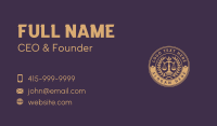 Legal Notary Judge Business Card Image Preview