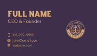 Legal Notary Judge Business Card Image Preview