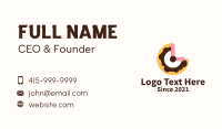 Clock Doughnut  Business Card Image Preview