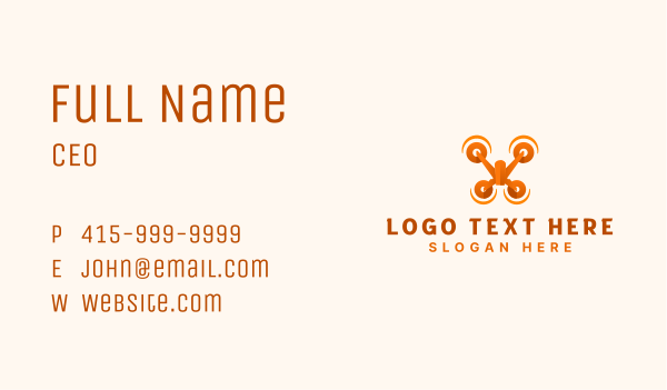 Drone Media Photography Business Card Design Image Preview