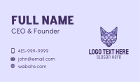 Geometric Fox Head  Business Card Image Preview