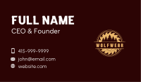 Saw Tree Woodwork Business Card Image Preview