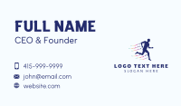 Sports Runner Man Business Card Image Preview