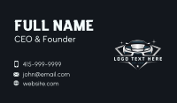 Automotive Motorsport Garage Business Card Preview