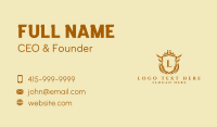 Deluxe Hotel Lettermark Business Card Design