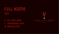 Wine Glass Drink Business Card Image Preview
