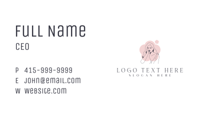 Feminine Natural Beauty Business Card Image Preview