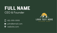 Mountain Sunset Peak Business Card Image Preview