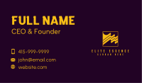 Industrial Business Wave Business Card Design