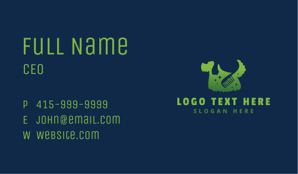 Terrier Pet Dog Grooming Business Card Design Image Preview