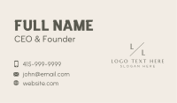 Luxe Professional Lettermark Business Card Image Preview