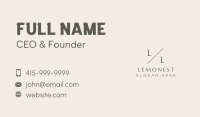 Luxe Professional Lettermark Business Card Image Preview