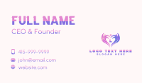 Family Heart Love Business Card Design