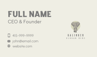 Safari Zoo Elephant Business Card Image Preview