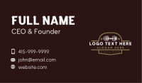 Dumbbell Gym Training Business Card Image Preview