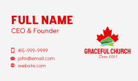 Canada Leaf Mountain  Business Card Image Preview