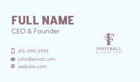 Floral Nature Garden Letter F Business Card Image Preview