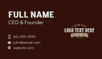 Gothic Whiskey Wordmark Business Card Preview