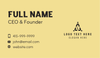 People Warning Lettermark Business Card Image Preview