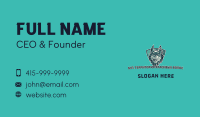 Tough Wolf Shield Business Card Image Preview