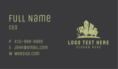 City Landscaping Service  Business Card