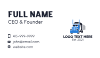 Truck Courier Distribution Business Card Image Preview