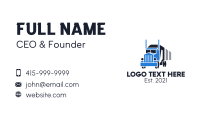 Truck Courier Distribution Business Card Preview