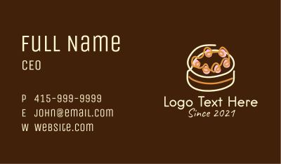Sweet Cake Dessert  Business Card Image Preview