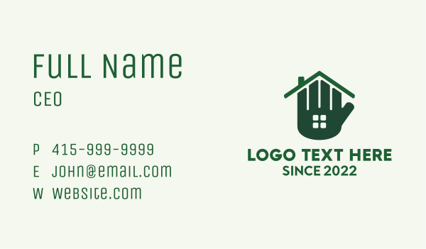 Green Hand House Realty  Business Card Design Image Preview
