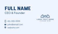 Blue Home Roofing Business Card Design