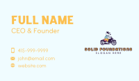 Dog Motorcycle Rider Business Card Design