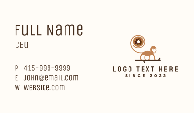 Monkey Donut Pastry Business Card Image Preview
