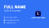 Media Software App Business Card Preview