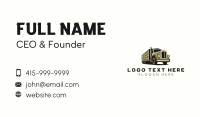 Logistics Trucking Vehicle Business Card Design