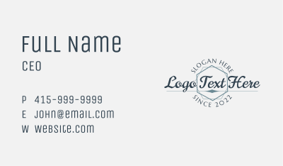 Generic Blue Brand Business Business Card Image Preview