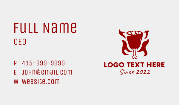 Meat Ham Grill Business Card Design Image Preview