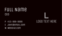 Minimalist Company Letter Business Card Image Preview