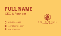 Red Horse Hexagon Business Card Design