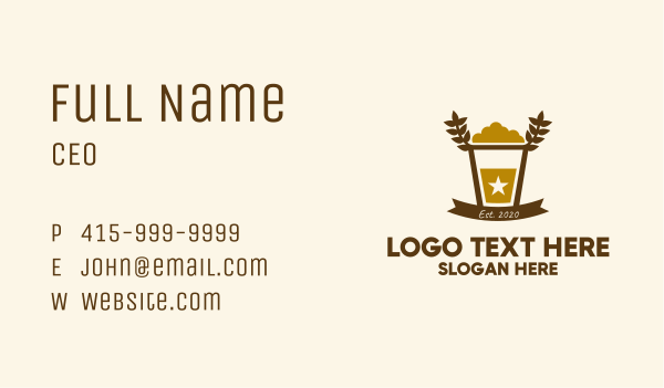 Star Barley Beer Pub Business Card Design Image Preview