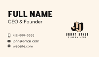 J & J Monogram Business Card Image Preview