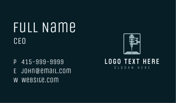 Industrial Laser Technology Business Card Design Image Preview