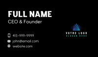 Premium Tech Pyramid Business Card Image Preview